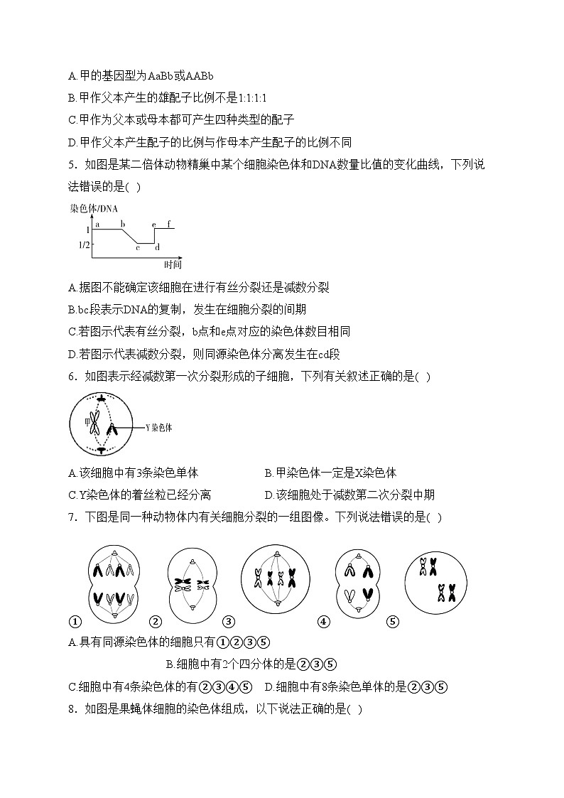 大庆铁人中学2022-2023学年高一下学期期中考试生物试卷(含答案)02