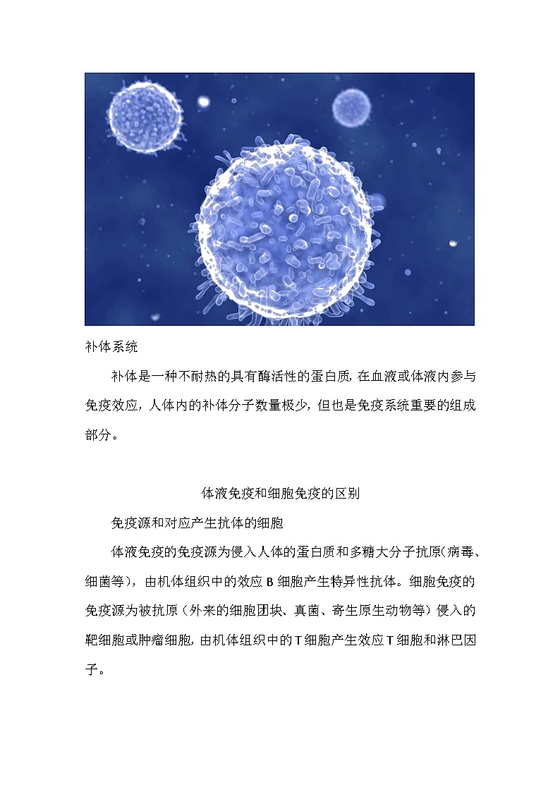 备课素材知识点：人体免疫系统的分类  高中生物人教版选择性必修102