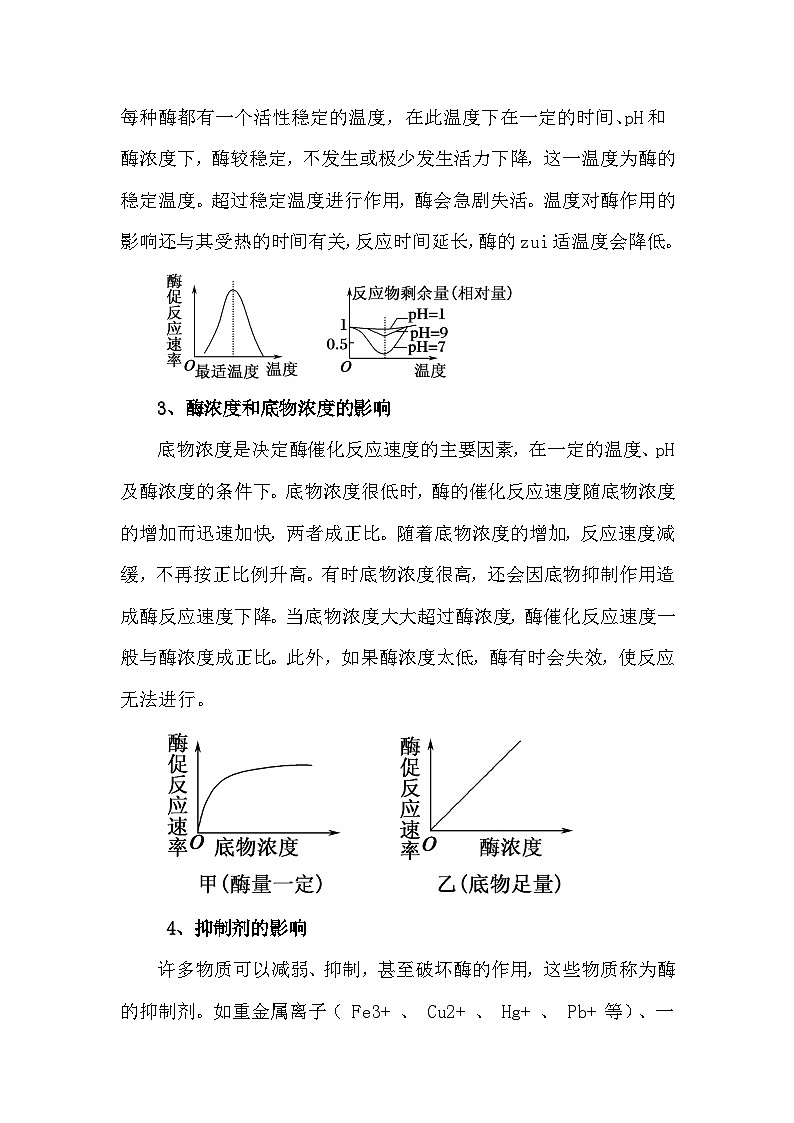 备课素材知识点：影响酶活性的因素  高中生物人教版必修102
