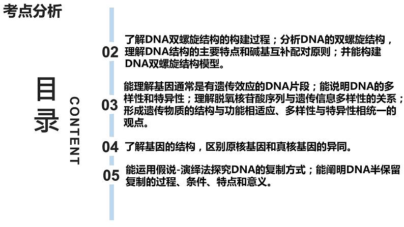 新教材备战高考生物一轮复习全考点精讲课堂  第14讲 DNA的结构、复制与基因的本质（课件）第4页