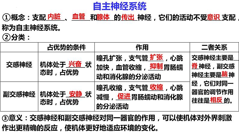 新教材备战高考生物一轮复习全考点精讲课堂  第23讲 神经系统的结构与神经调节的基本方式（课件）第6页