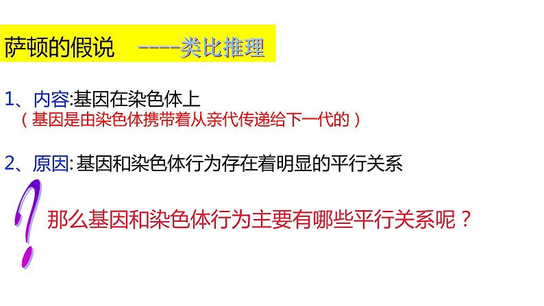 （人教版2019必修2）高一生物同步练习 2.2 基因在染色体上（教学课件+课后练习+解析）06