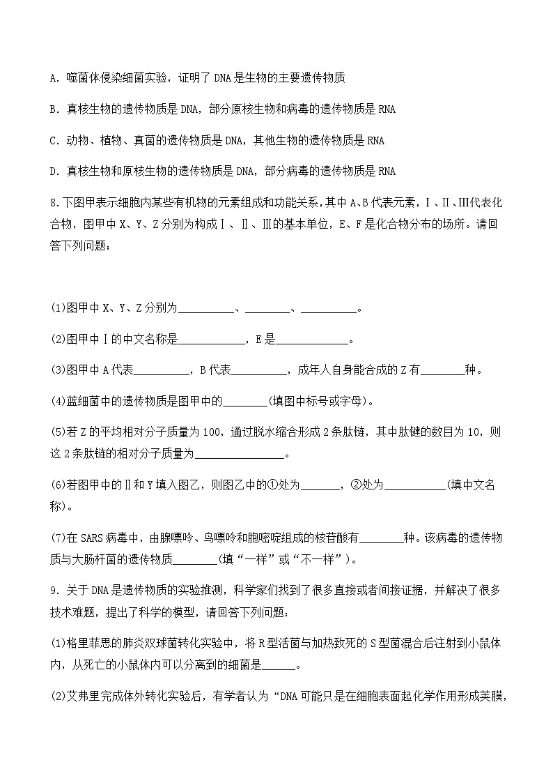 （人教版2019必修2）高一生物同步练习 3.1 DNA是主要的遗传物质（教学课件+课后练习+解析）03