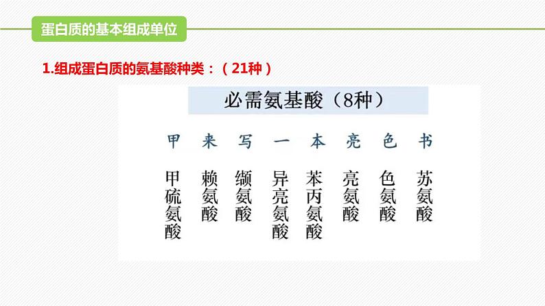 （人教版2019必修1）高一生物同步精品课件 2.4 蛋白质是生命活动的主要承担者（精讲课件）第6页