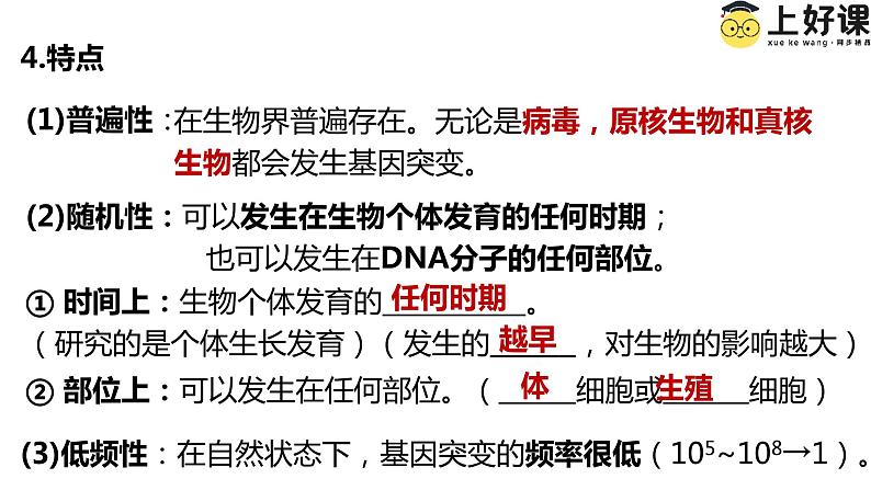 （人教版2019必修2）高一生物同步练习 第五章  基因突变及其他变异（考点串讲课件+练习+解析）07