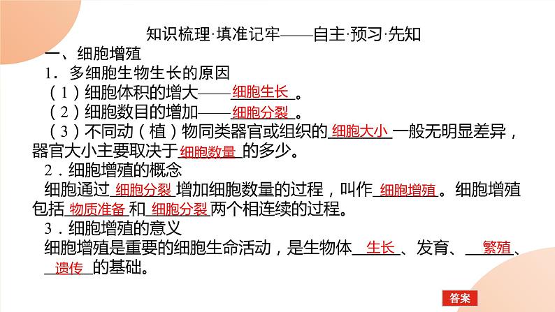 2024学年人教版生物必修一同步课件 6.1.1第2页