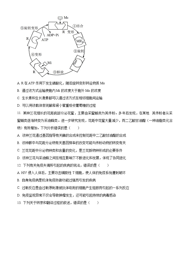 黑龙江省哈尔滨市第三中学2023-2024学年高三上学期1月期末考试 生物 Word版含解析第3页