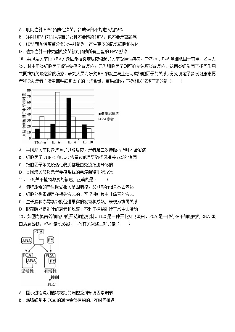安徽省滁州市滁州中学2023-2024学年高二上学期期末生物试题第3页