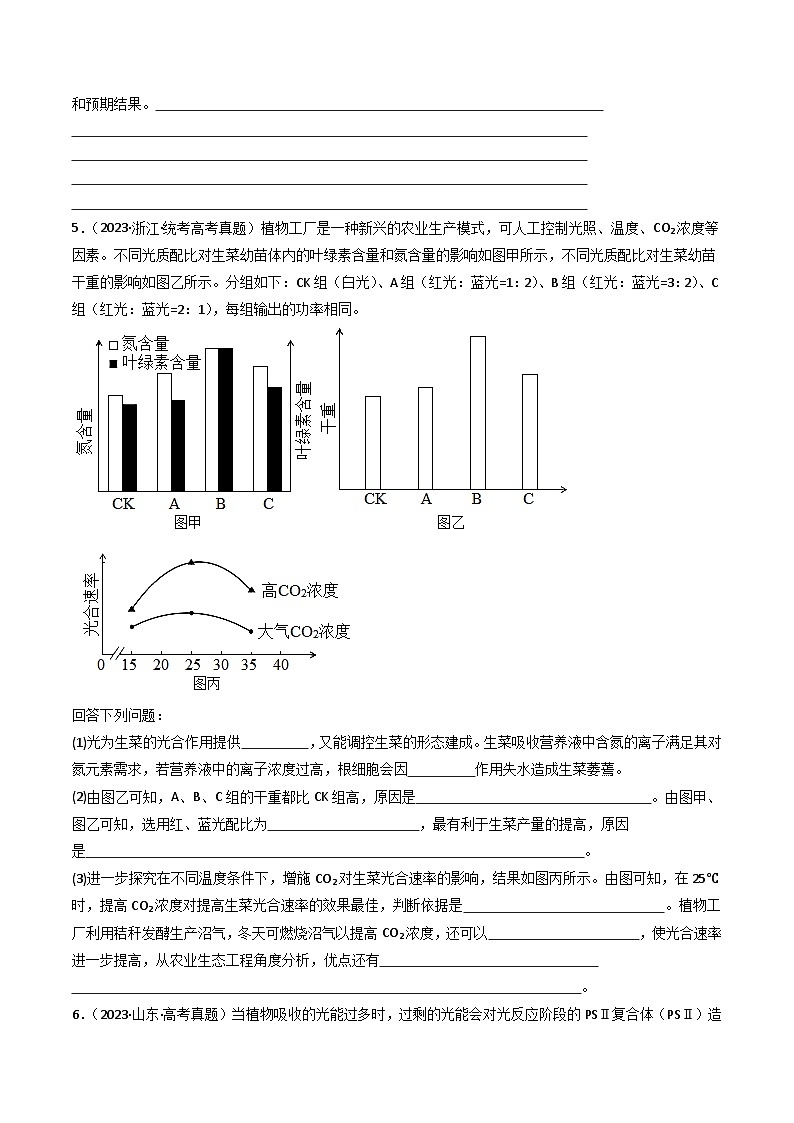 专题06 光合作用（原卷版）第3页