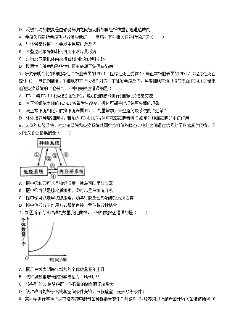 河南省开封五校2023—2024学年高二上学期期末联考生物试题02