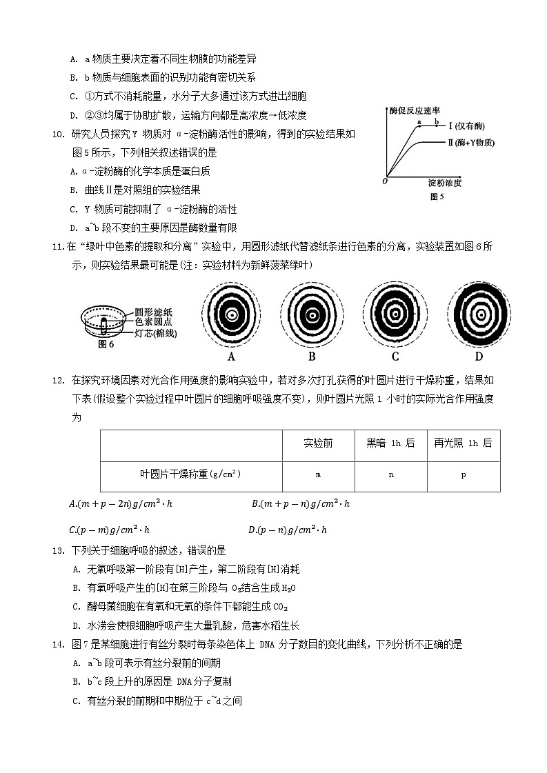 贵州省威宁县2023-2024学年高一上学期高中素质教育期末测试生物试题第3页