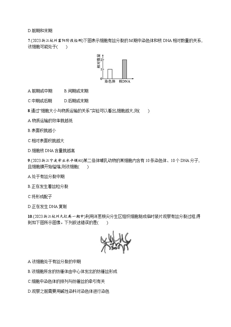 高中生物学考复习6细胞的增殖练习含答案第2页