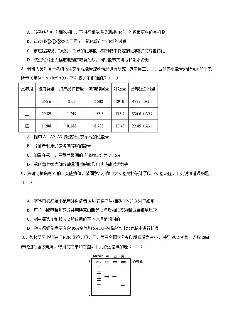【开学摸底考】高三生物（天津专用）-2023-2024学年高中下学期开学摸底考试卷.zip03