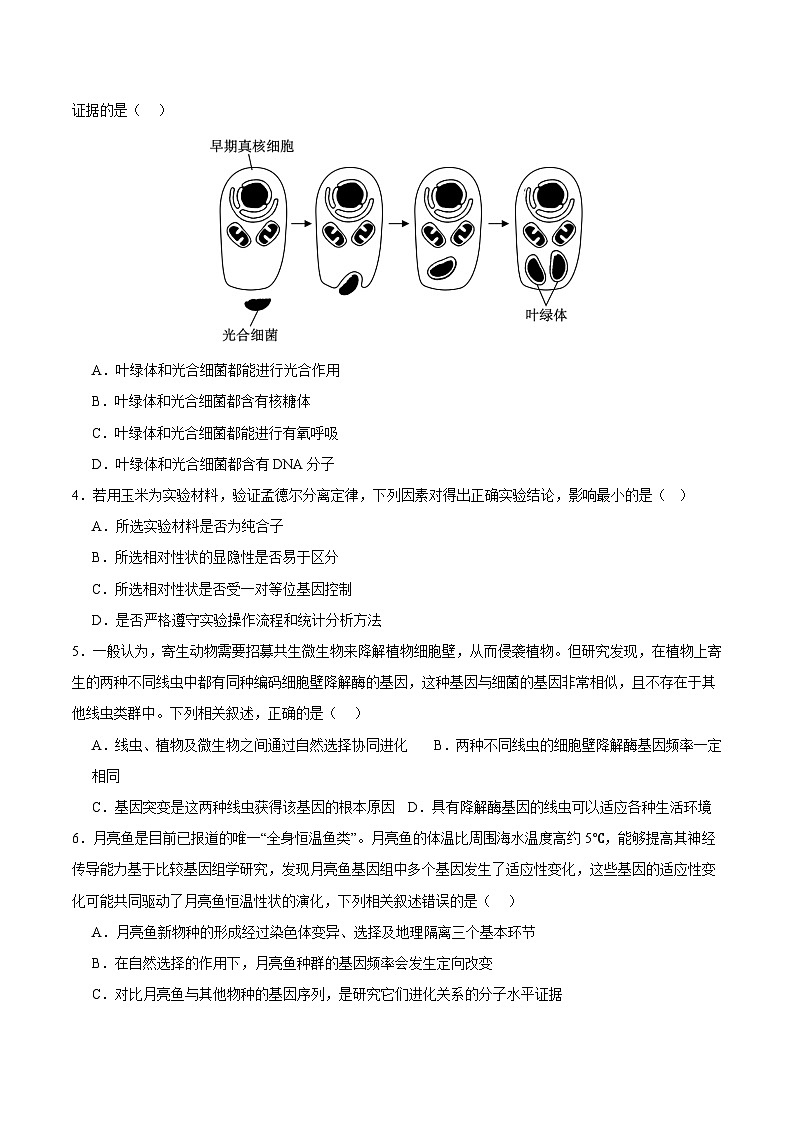 高三生物开学摸底考（广东专用）（考试版）第2页
