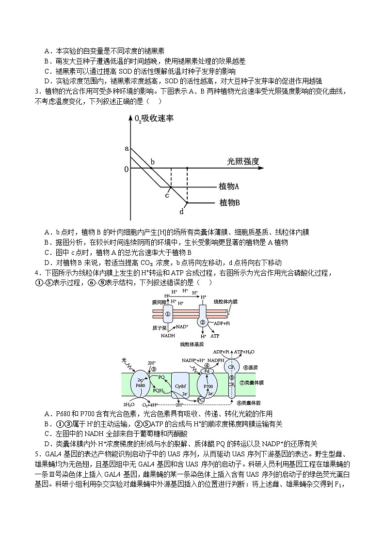 【开学摸底考】高三生物（江西专用）-2023-2024学年高中下学期开学摸底考试卷.zip02