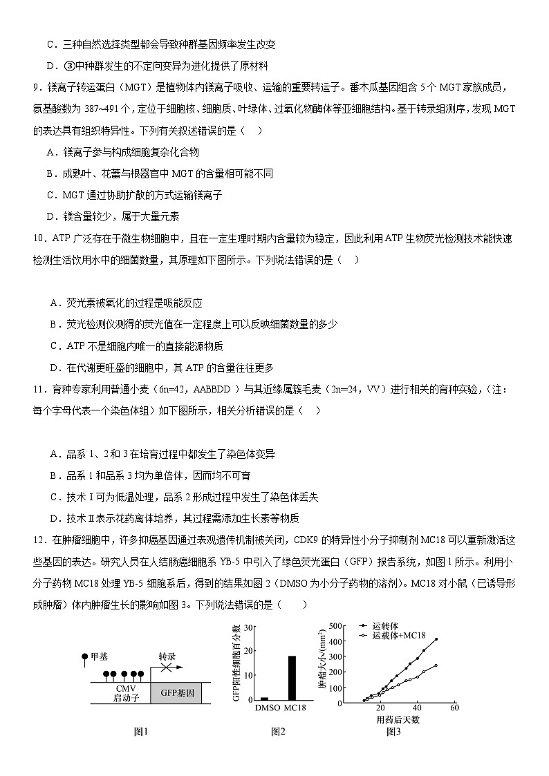 【开学摸底考】高三生物（湖南专用）-2023-2024学年高中下学期开学摸底考试卷.zip03