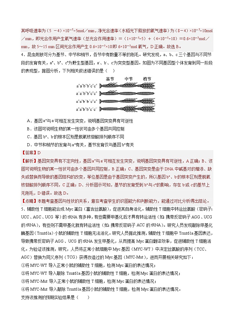 【开学摸底考】高三生物（辽宁专用）-2023-2024学年高中下学期开学摸底考试卷.zip03