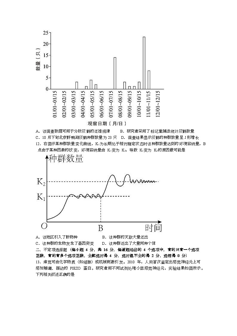 湖南省娄底市新化县2023-2024学年高二上学期期末考试生物试题第3页