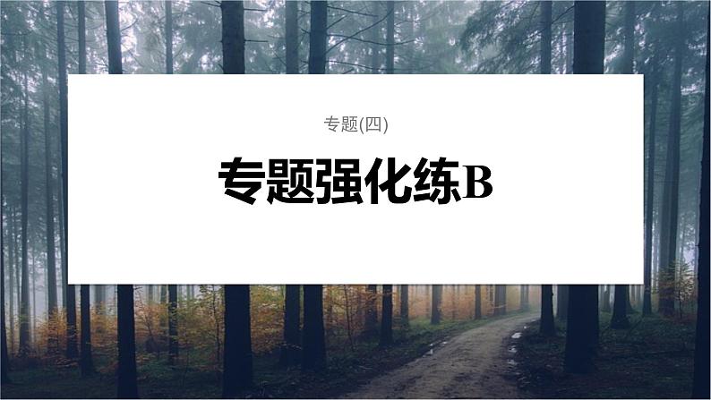 第一篇　主题一　专题(四)　专题强化练B第1页