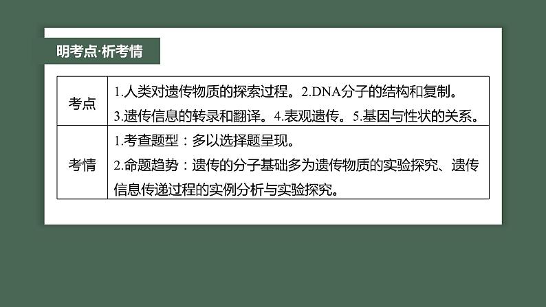 第一篇　主题二　专题(五)　命题点1　遗传物质的发现第2页