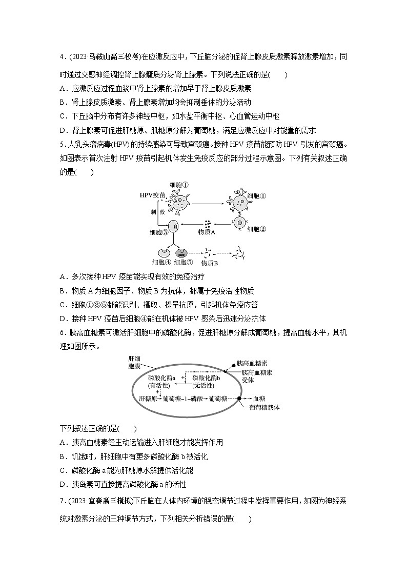 专题(八)　动物和人体生命活动的调节B第2页
