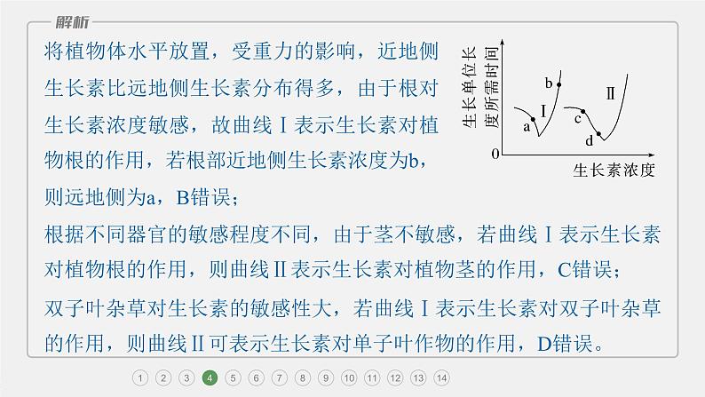 第一篇　主题三　专题(九)　专题强化练 植物的激素调节 2024年高考生物二轮复习课件+讲义08