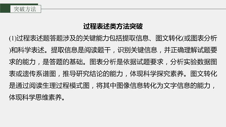 第一篇　主题三　语言表达(三)　个体稳态中相关过程变化机理分析 2024年高考生物二轮复习课件+讲义07