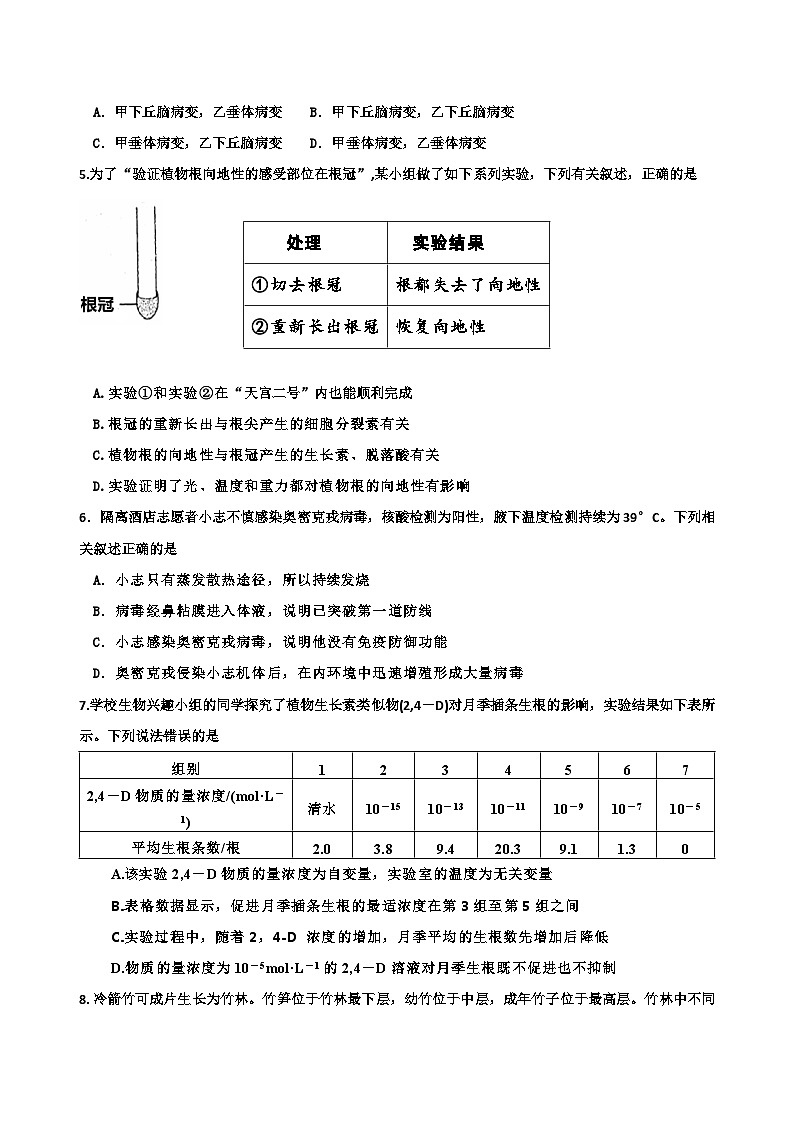 广东省信宜市2023-2024学年高二上学期期末考试生物试题第2页