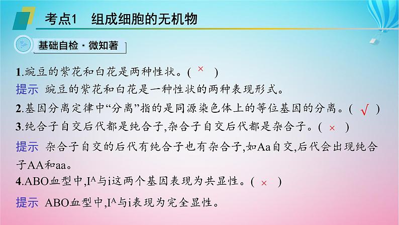 2024高考生物基础知识复习专题突破9遗传定律与伴性遗传课件03