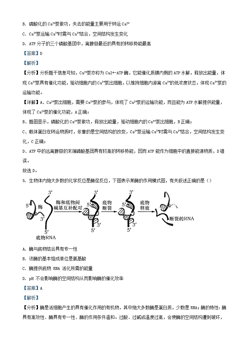 贵州省铜仁市2023_2024学年高三生物上学期第二次月考试题含解析03