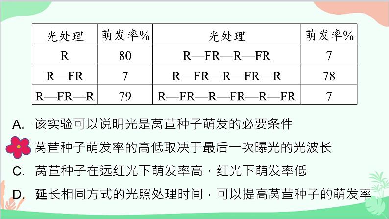 生物人教版(2019)选择性必修1 5.4环境因素参与调节植物的生命活动课件08