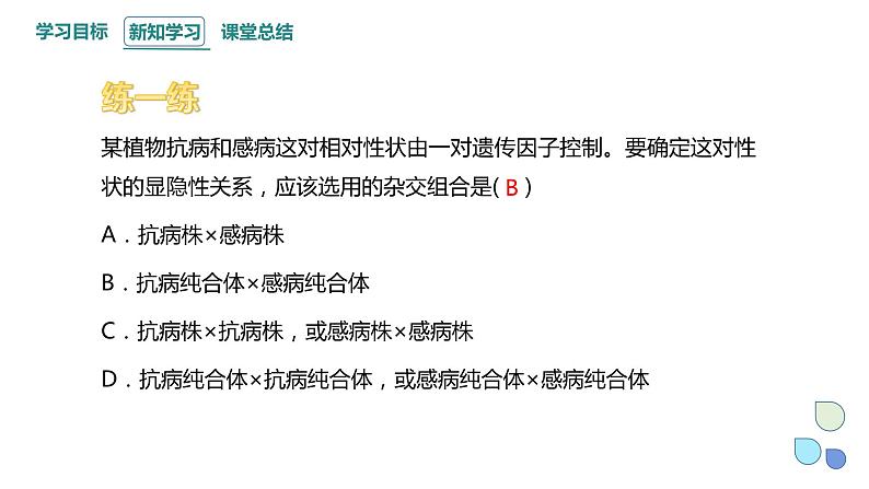 1.1 课时3 孟德尔从一对相对性状的杂交实验中总结出分离定律 课件 2023-2024学年高一生物浙科版（2019）必修2第4页