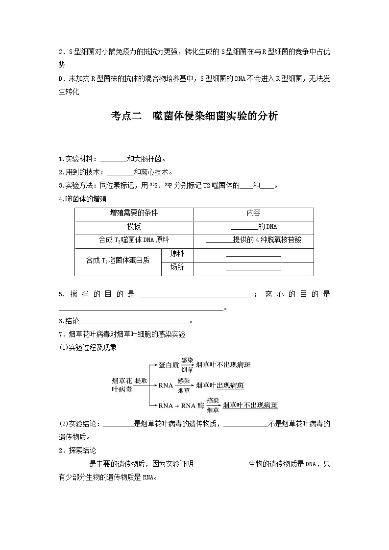 高考生物一轮复习串讲精练（新高考专用）专题17 DNA是主要的遗传物质（串讲）（原卷版+解析）03