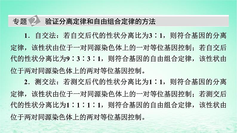 2024春高中生物第1章遗传因子的发现章末总结课件（人教版必修2）第7页