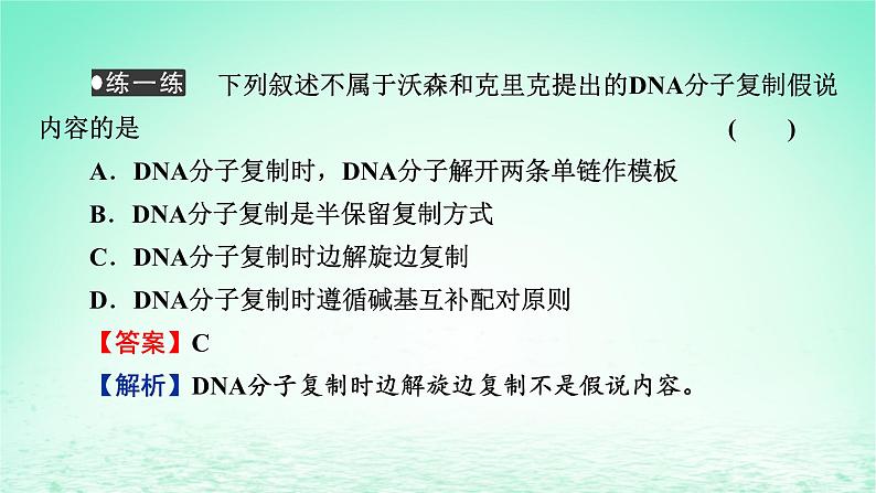 2024春高中生物第3章基因的本质3DNA的复制课件（人教版必修2）第8页