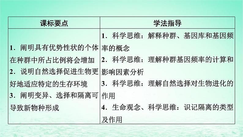 2024春高中生物第6章生物的进化3种群基因组成的变化与物种的形成课件（人教版必修2）第2页