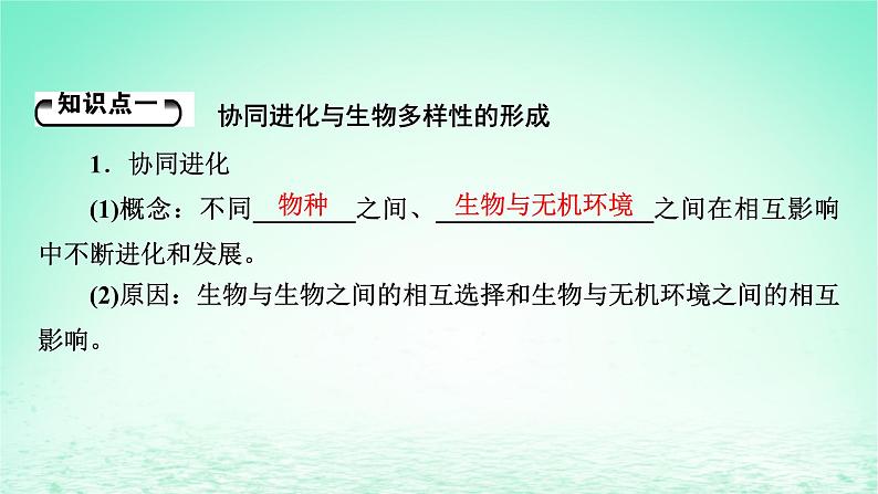 2024春高中生物第6章生物的进化4协同进化与生物多样性的形成课件（人教版必修2）第5页