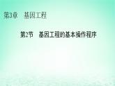 2024春高中生物第3章基因工程第2节基因工程的基本操作程序课件（人教版选择性必修3）