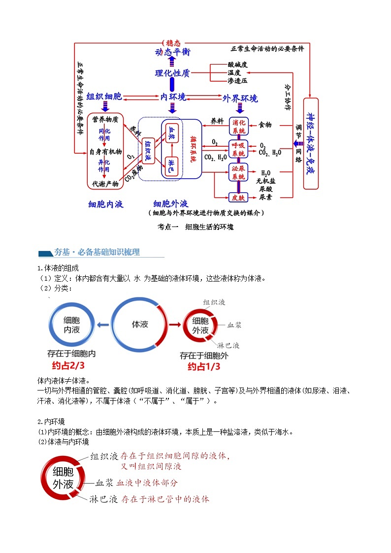 最新高考生物一轮复习【讲通练透】 第25讲 内环境与稳态（讲通）02