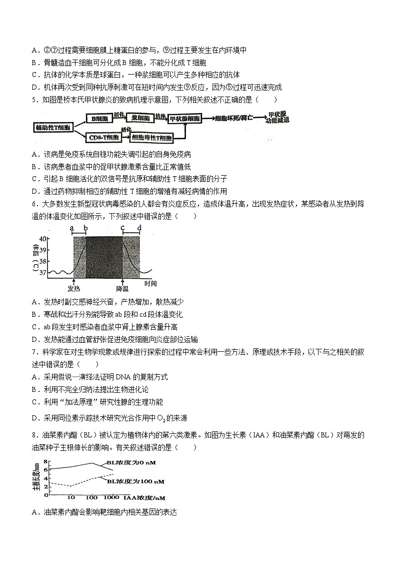 广东省梅州市大埔县虎山中学2023-2024学年高二下学期开学考试生物试题02