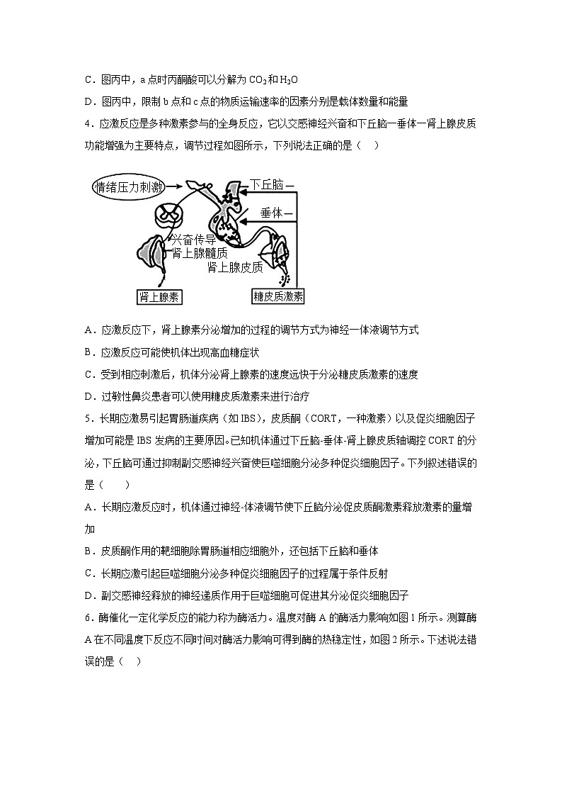高考生物第一轮复习知识点挖空专项练习 第2套细胞代谢激素调节（原卷版+答案解析）第2页