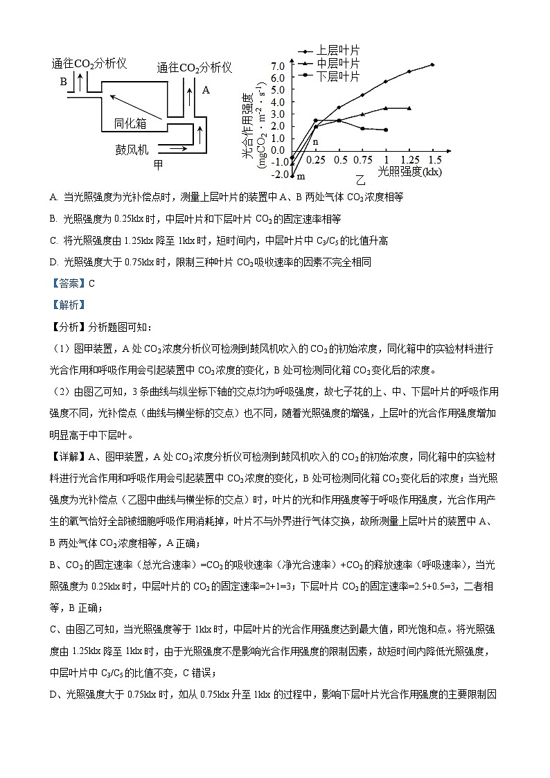 重庆市渝北中学2023-2024学年高三下学期2月月考生物试题（Word版附解析）03