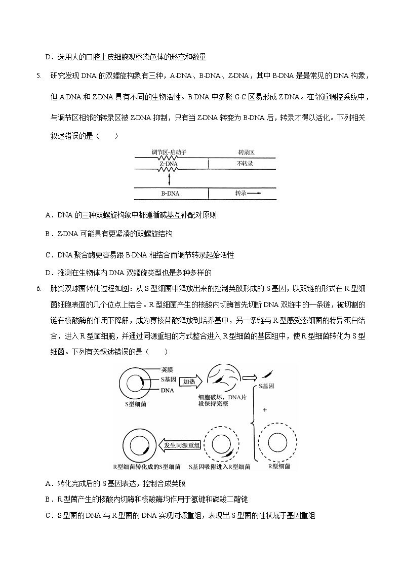 生物（福建卷）（考试版A4）第2页
