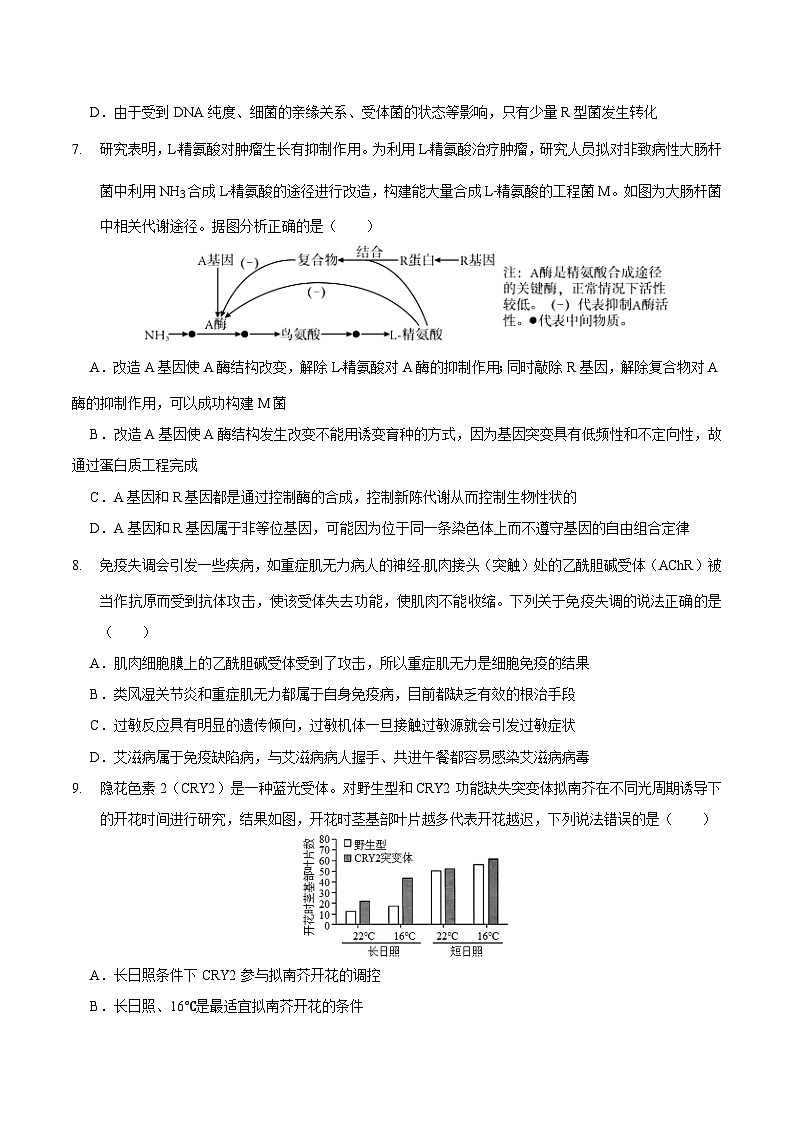 生物（福建卷）（考试版A4）第3页