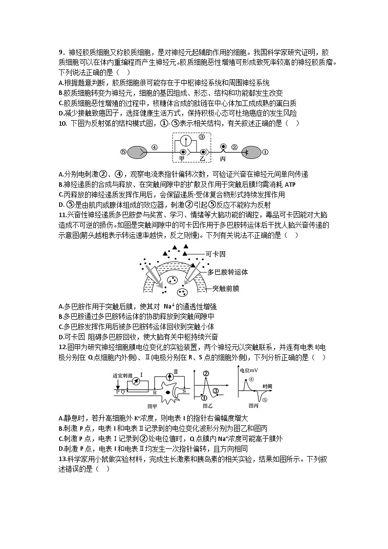2024绵阳南山中学高二下学期入学考试生物含答案03
