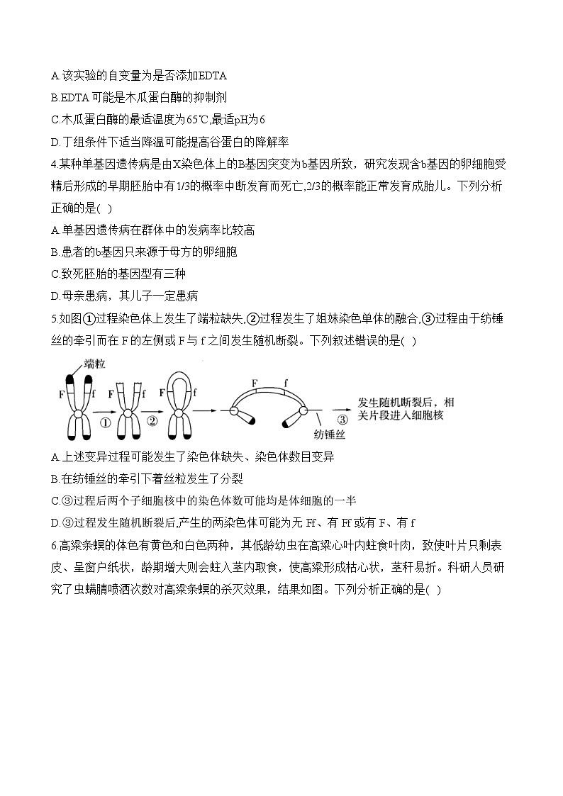 湖南省衡阳市衡阳县第二中学2023-2024学年高三下学期开学摸底考试生物学试卷第2页