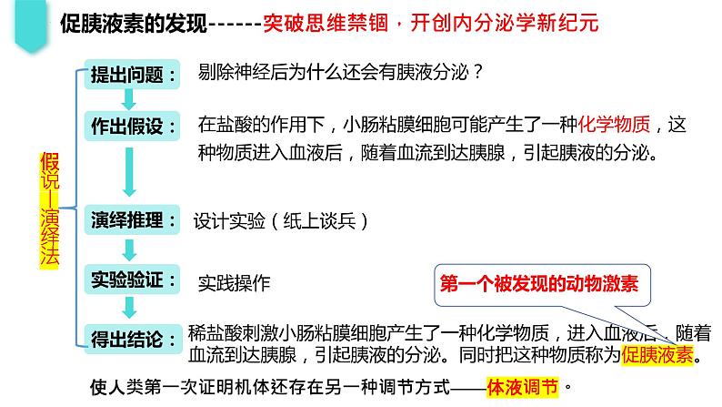 2023-2024学年浙科版（2019）选择性必修1 3.1 体液调节是通过化学信号实现的调节 课件第7页