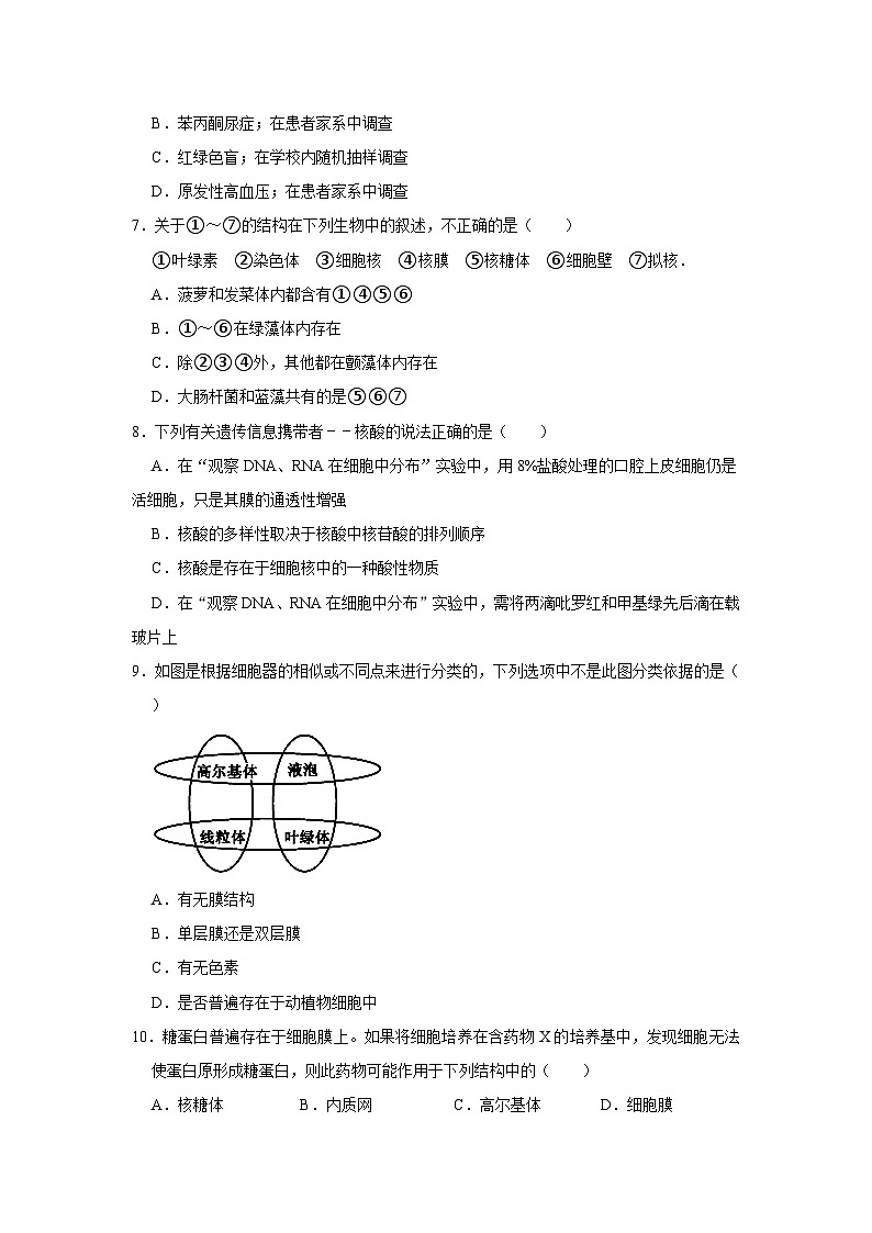 湖南省岳阳市岳阳县第一中学2023-2024学年高二下学期开学考试生物试题02
