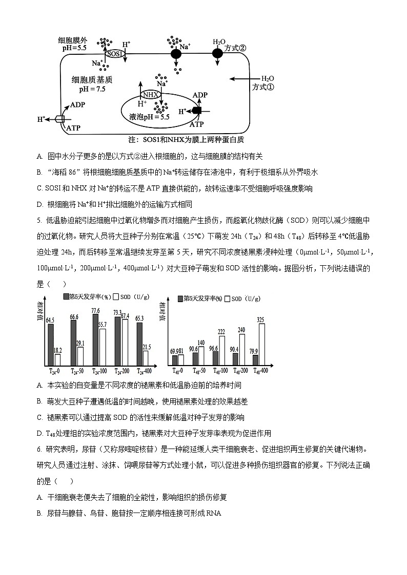 海南省省直辖县级行政单位琼海市琼海市嘉积中学2023-2024学年高三下学期开学生物试题无答案第2页