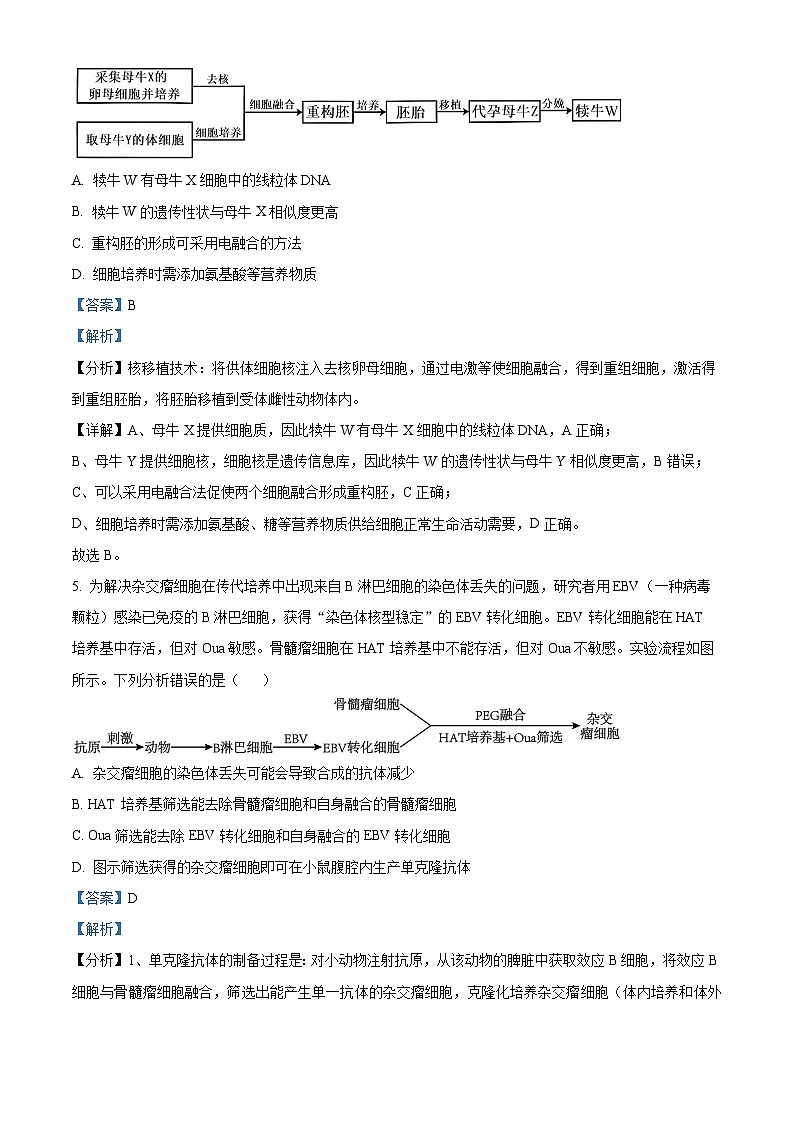 精品解析：江西省宜春市丰城市九中日新班2023-2024学年高二上学期期末生物试题（解析版）第3页